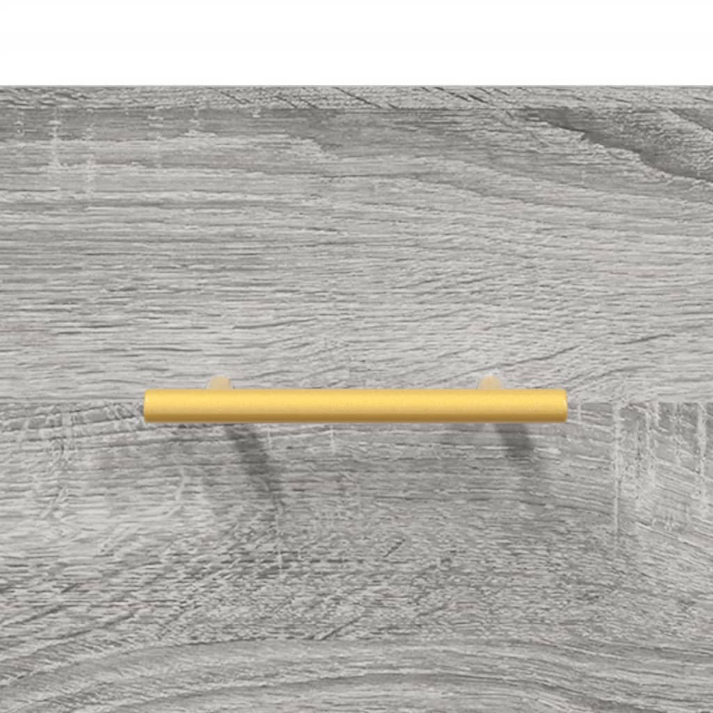 vidaXL Witrynka szary dąb sonoma 69,5x34x180cm materiał drewnopochodny