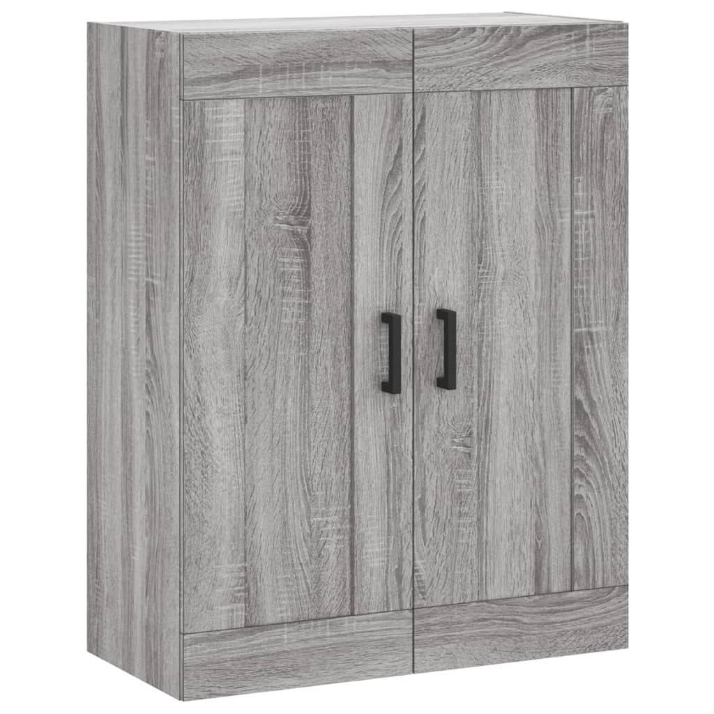 vidaXL Witrynka szary dąb sonoma 69,5x34x180cm materiał drewnopochodny