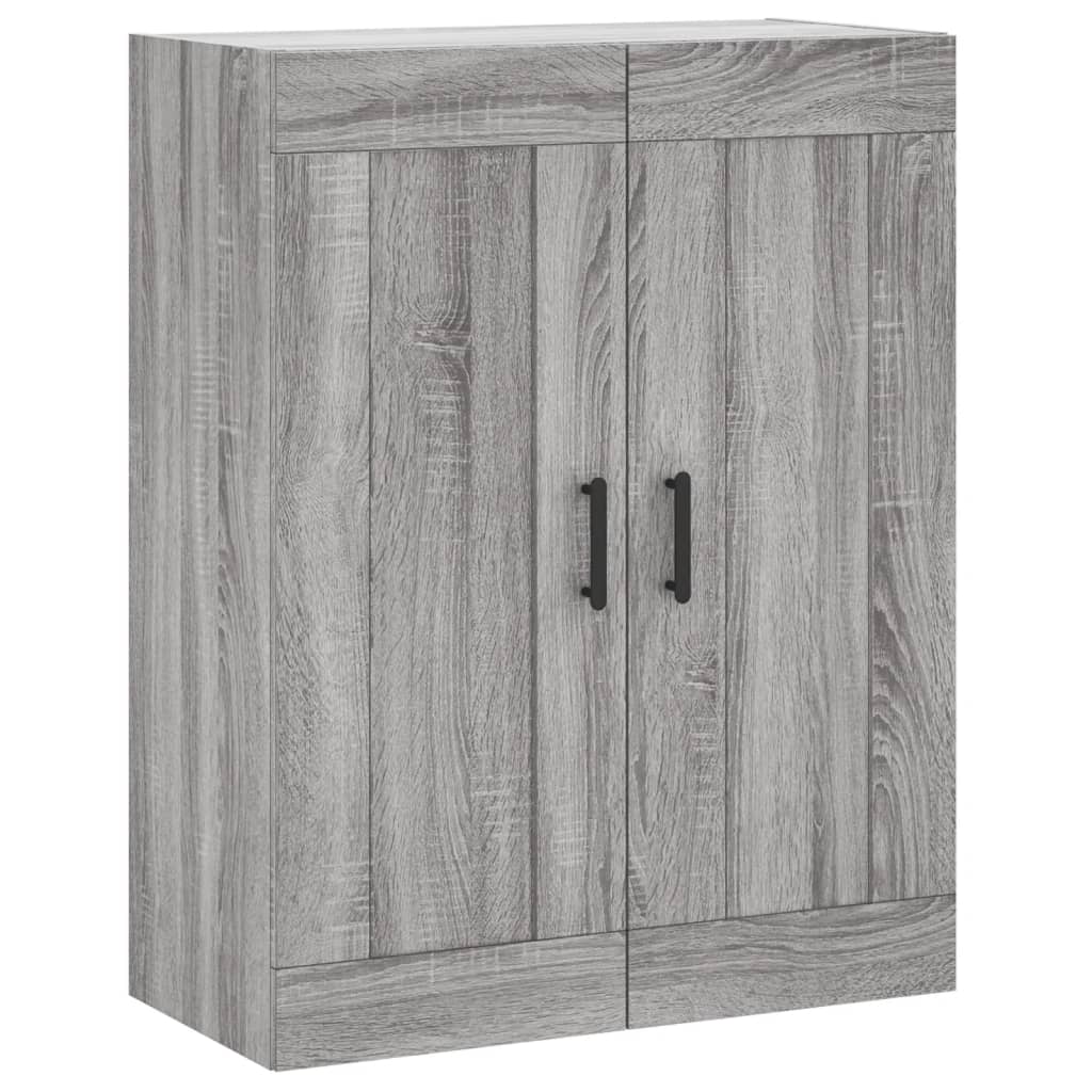 vidaXL Witrynka szary dąb sonoma 69,5x34x180cm materiał drewnopochodny