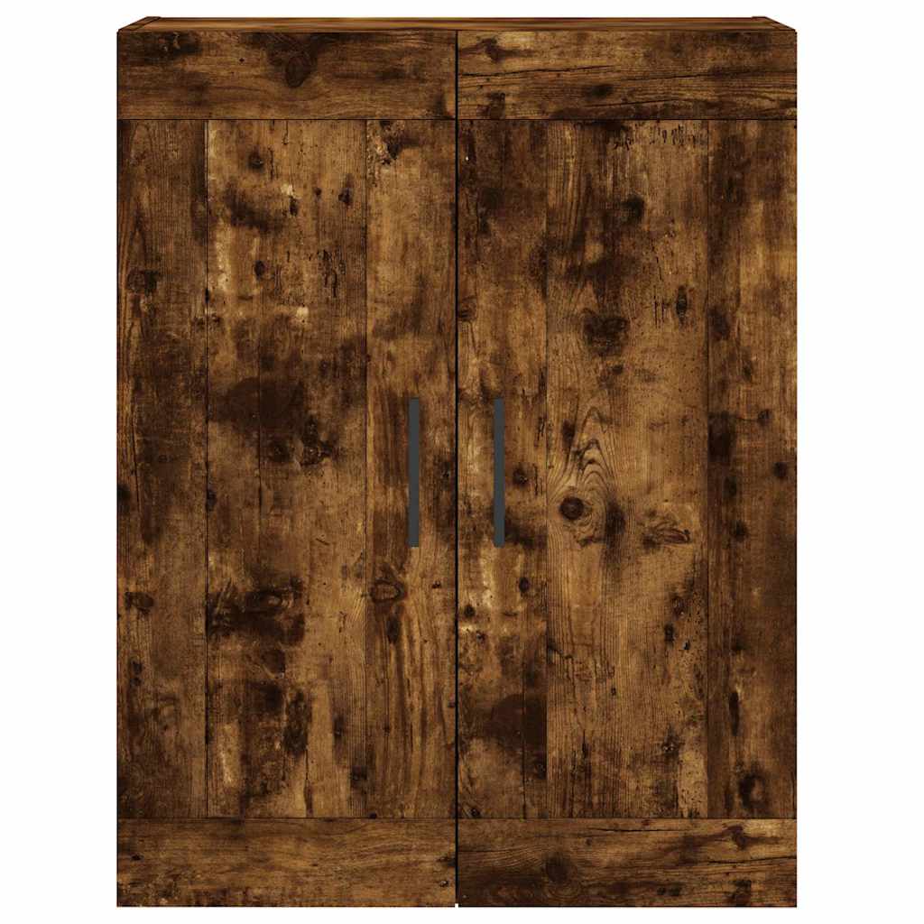 vidaXL Witrynka przydymiony dąb 69,5x34x180 cm materiał drewnopochodny