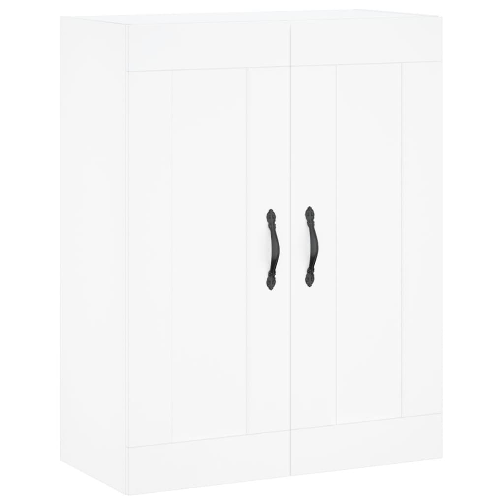 vidaXL Witrynka, biała, 69,5x34x180 cm, materiał drewnopochodny