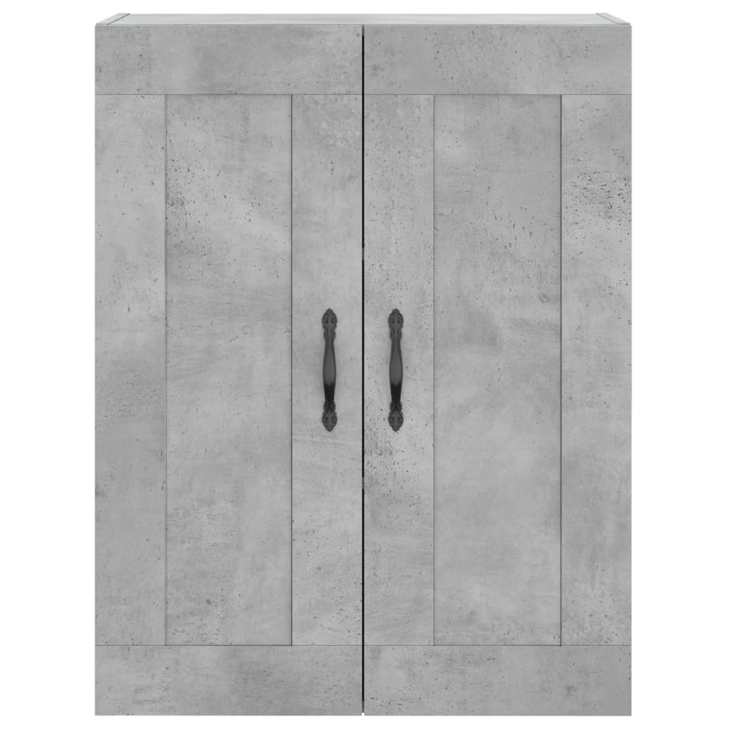vidaXL Witrynka, szarość betonu 69,5x34x180 cm materiał drewnopochodny