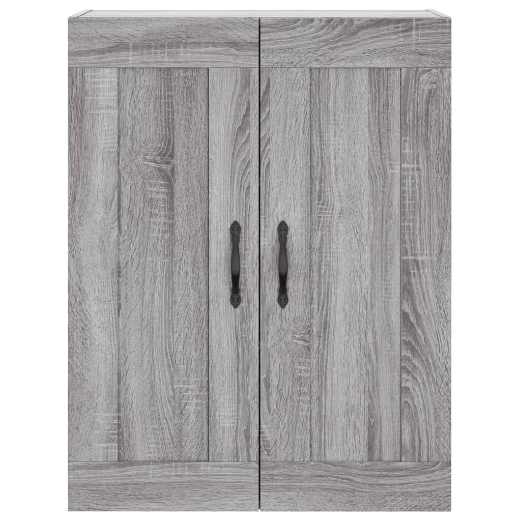 vidaXL Witrynka szary dąb sonoma 69,5x34x180cm materiał drewnopochodny