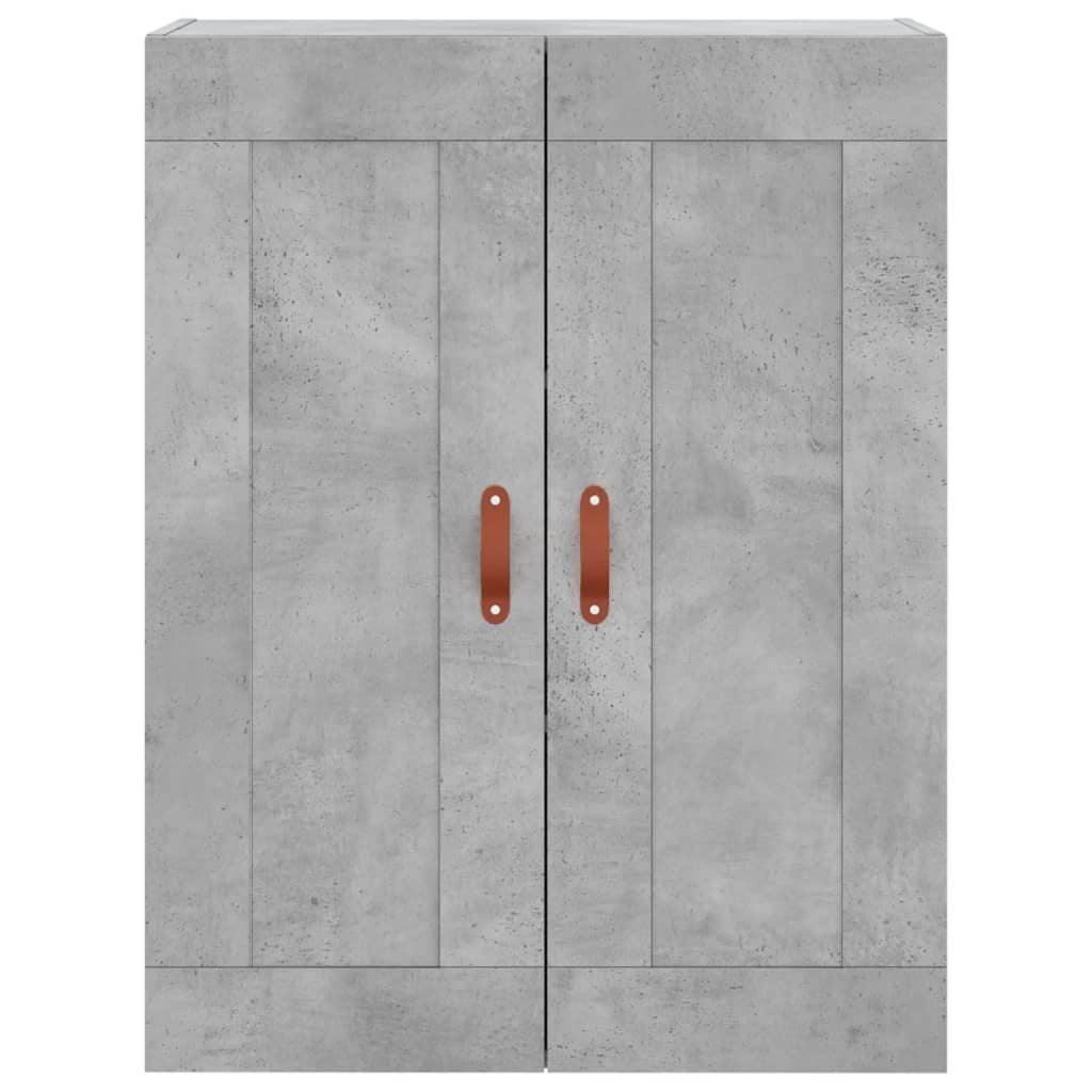 vidaXL Witrynka, szarość betonu 69,5x34x180 cm materiał drewnopochodny