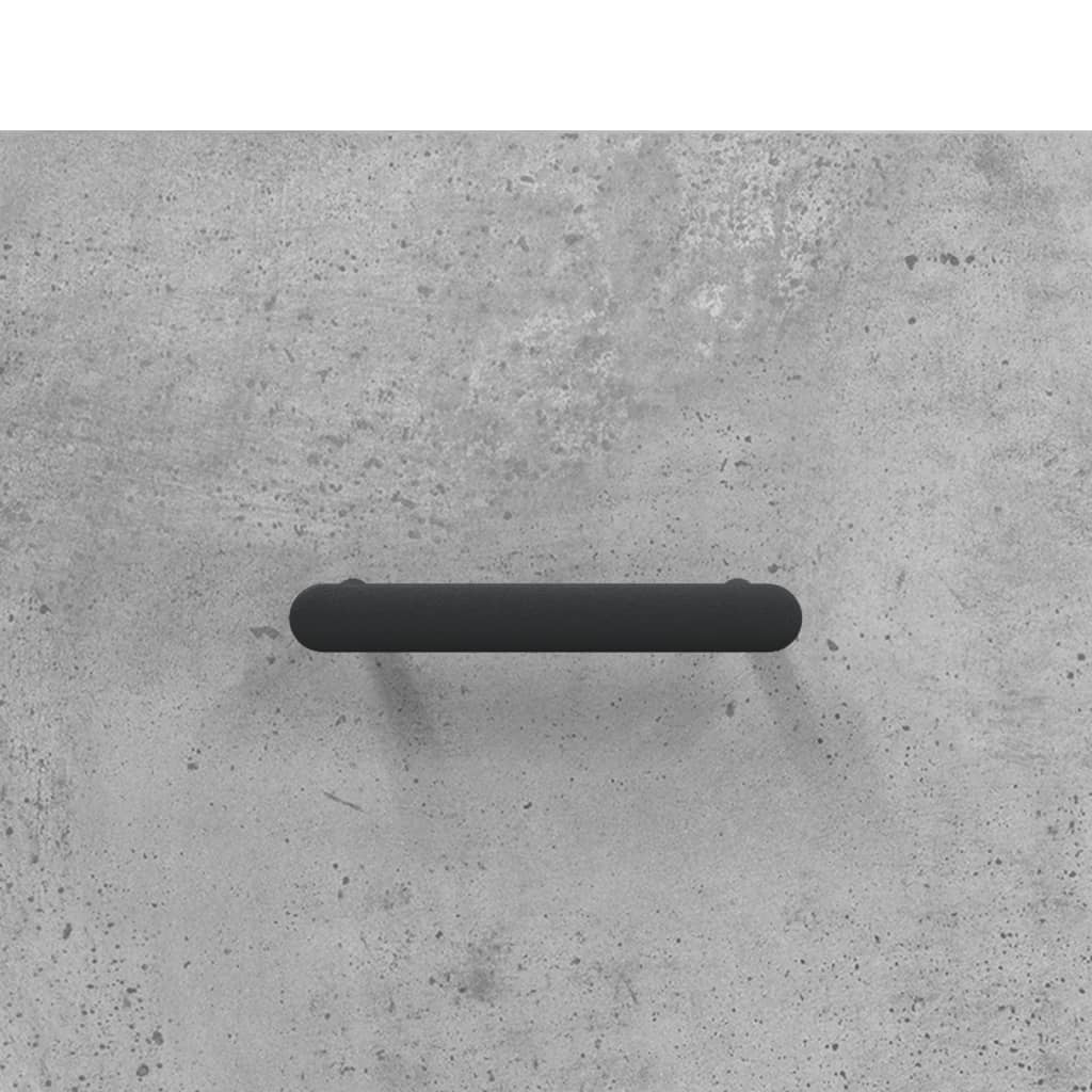 vidaXL Witrynka, szarość betonu 69,5x34x180 cm materiał drewnopochodny