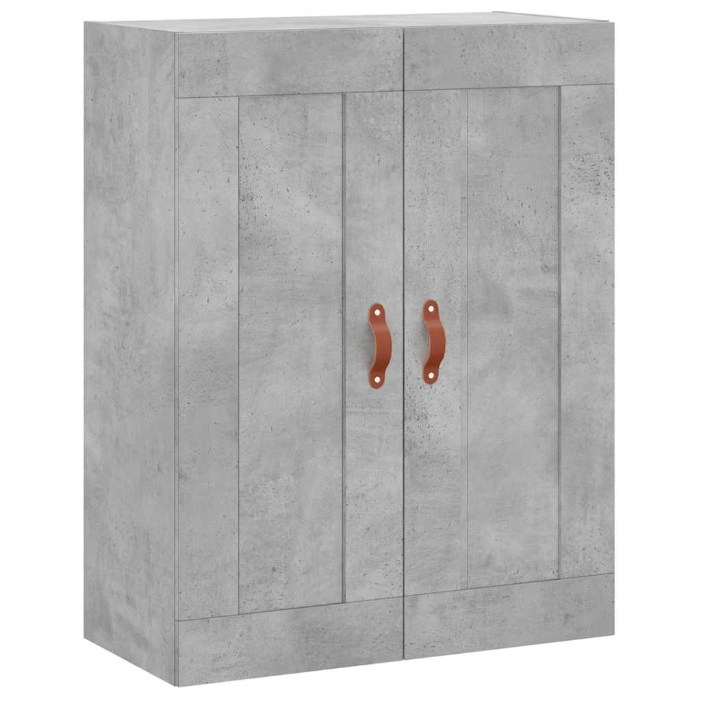 vidaXL Witrynka, szarość betonu 69,5x34x180 cm materiał drewnopochodny