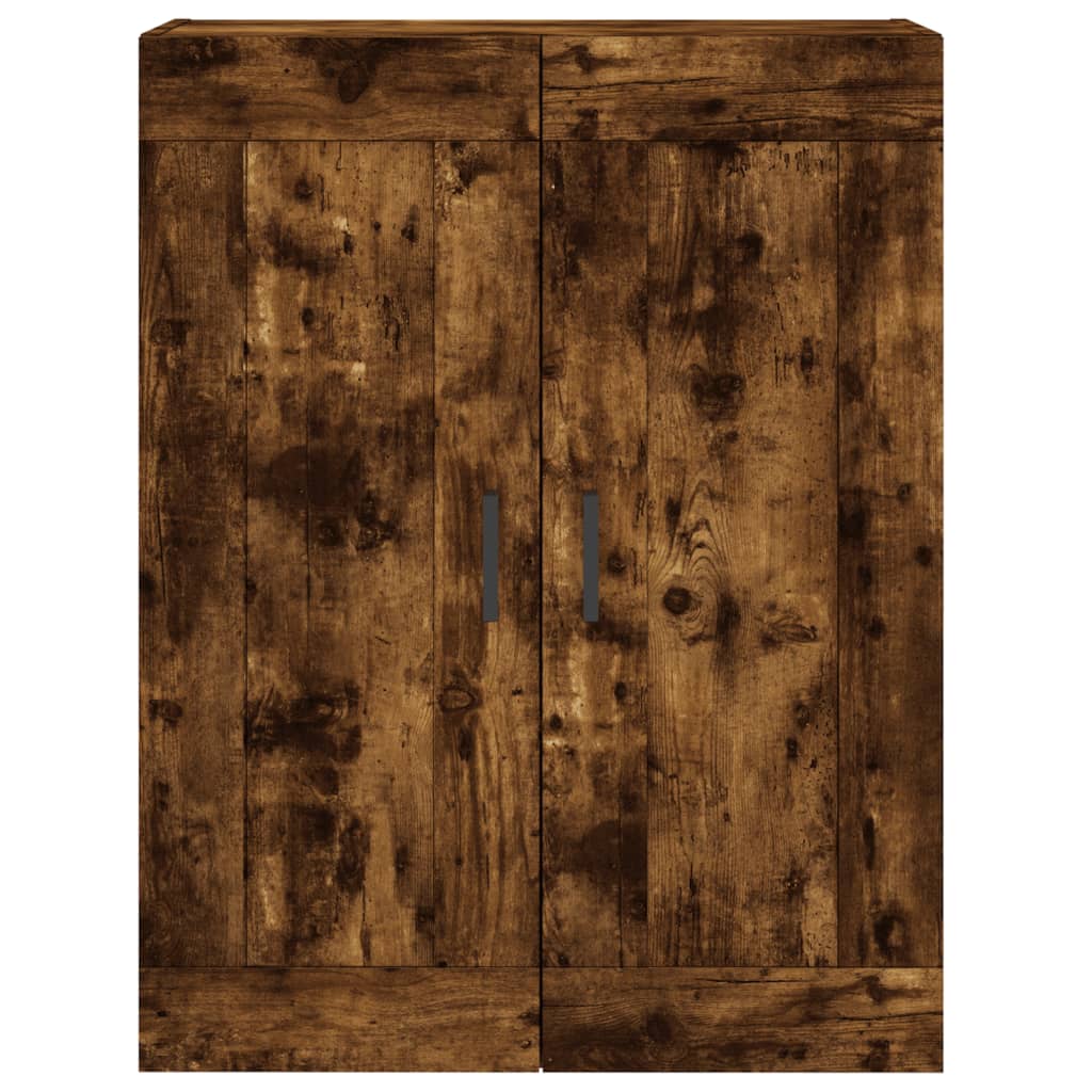 vidaXL Witrynka przydymiony dąb 69,5x34x180 cm materiał drewnopochodny