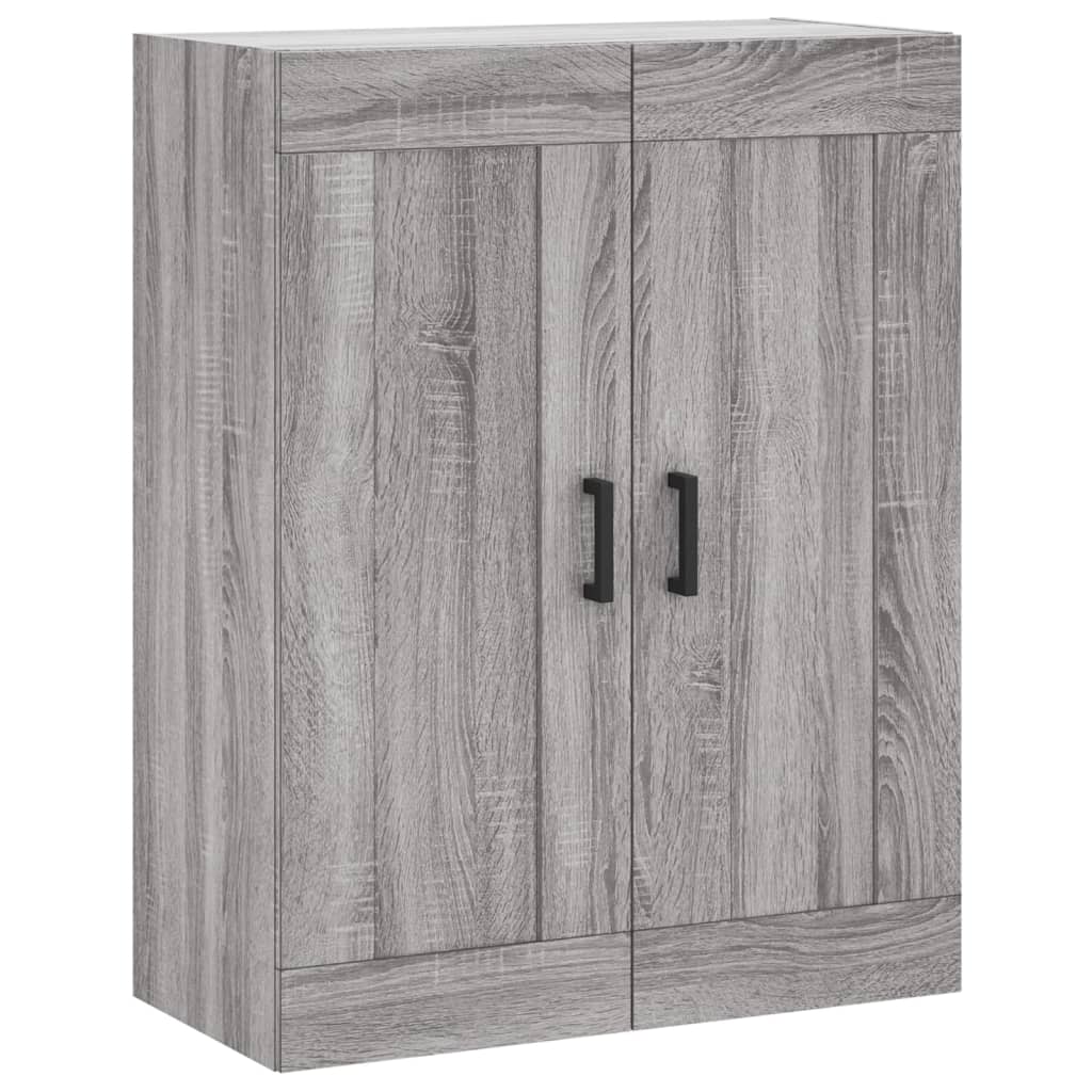 vidaXL Witrynka szary dąb sonoma 69,5x34x180cm materiał drewnopochodny