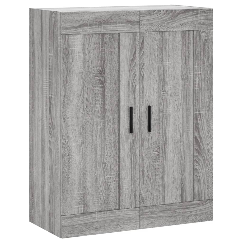 vidaXL Witrynka szary dąb sonoma 69,5x34x180cm materiał drewnopochodny