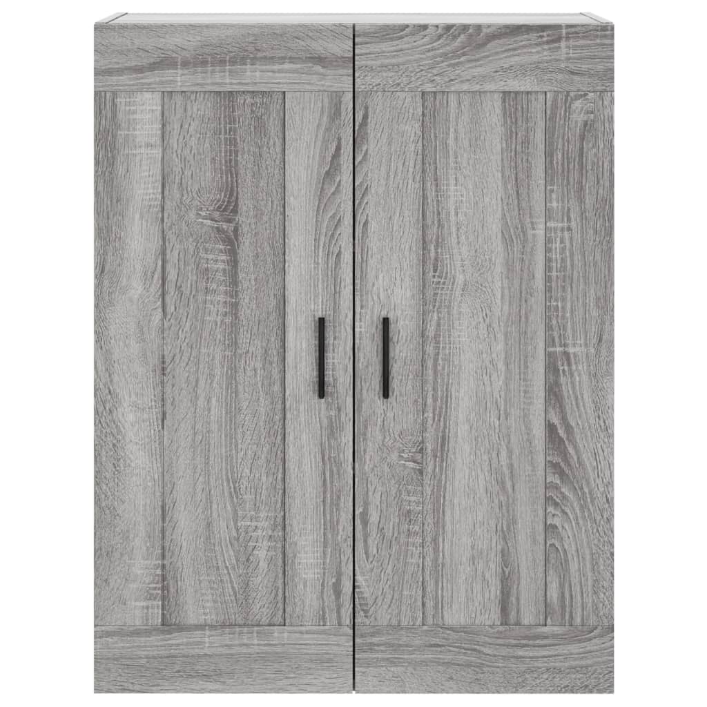 vidaXL Witrynka szary dąb sonoma 69,5x34x180cm materiał drewnopochodny