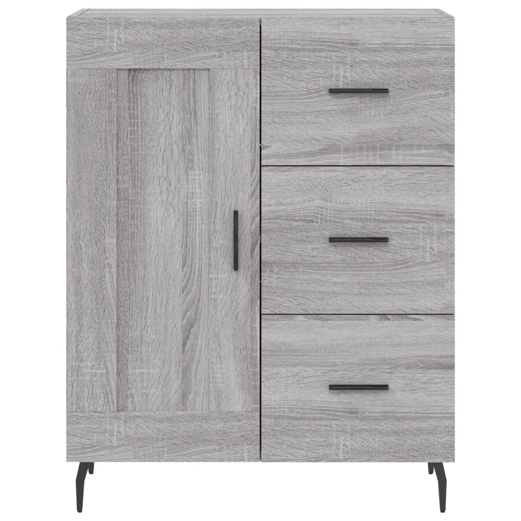 vidaXL Witrynka szary dąb sonoma 69,5x34x180cm materiał drewnopochodny