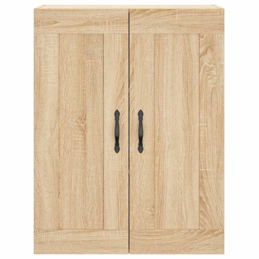 vidaXL Witrynka, dąb sonoma, 69,5x34x180 cm, materiał drewnopochodny