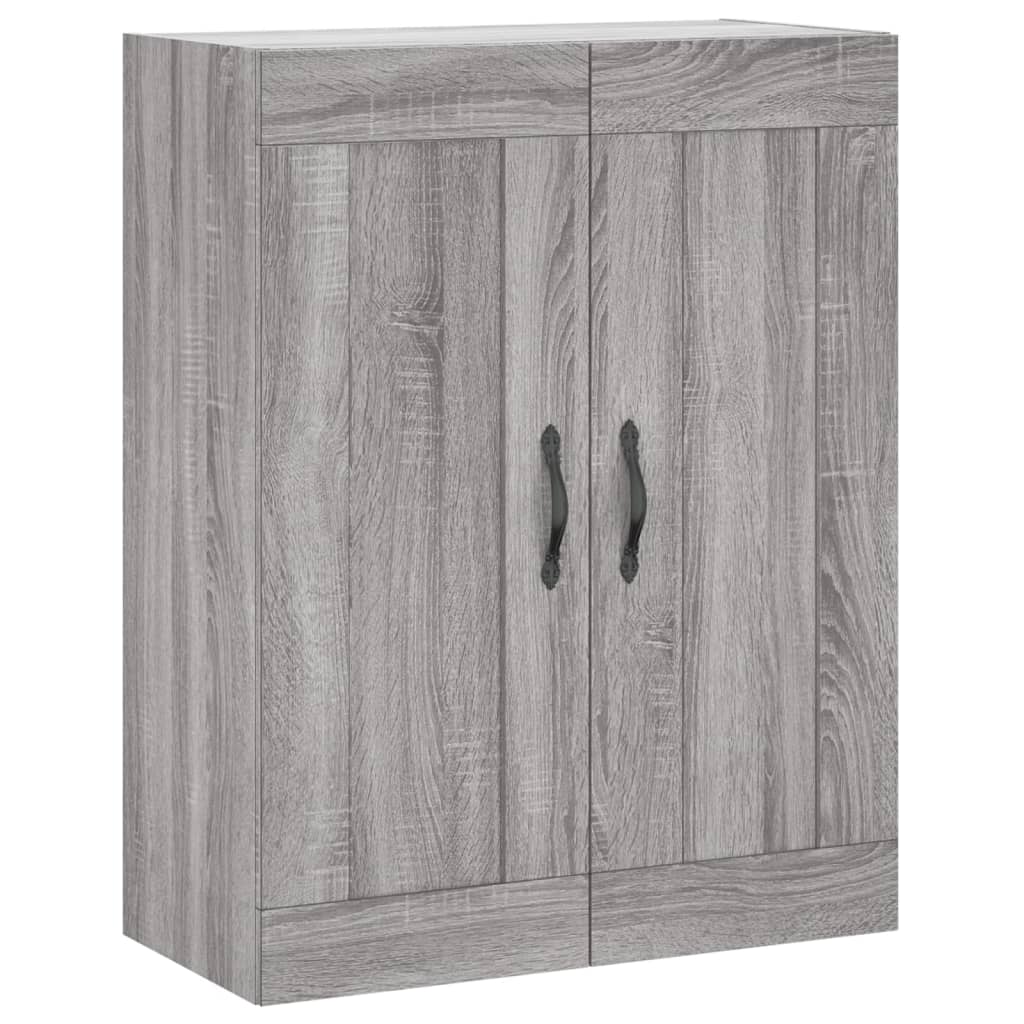 vidaXL Witrynka szary dąb sonoma 69,5x34x180cm materiał drewnopochodny