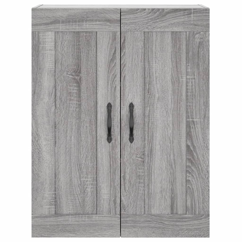 vidaXL Witrynka szary dąb sonoma 69,5x34x180cm materiał drewnopochodny