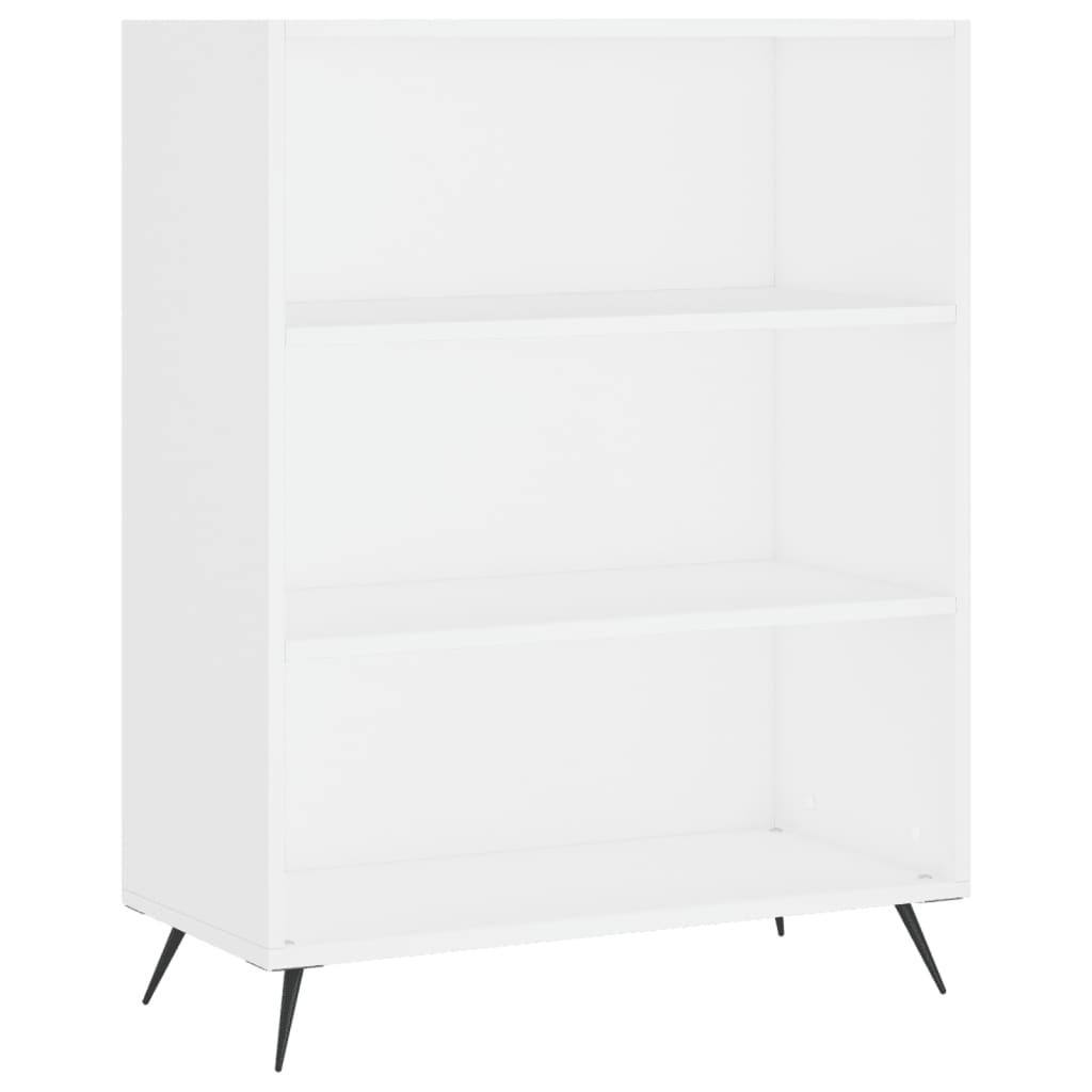 vidaXL Witrynka, biała, 69,5x34x180 cm, materiał drewnopochodny