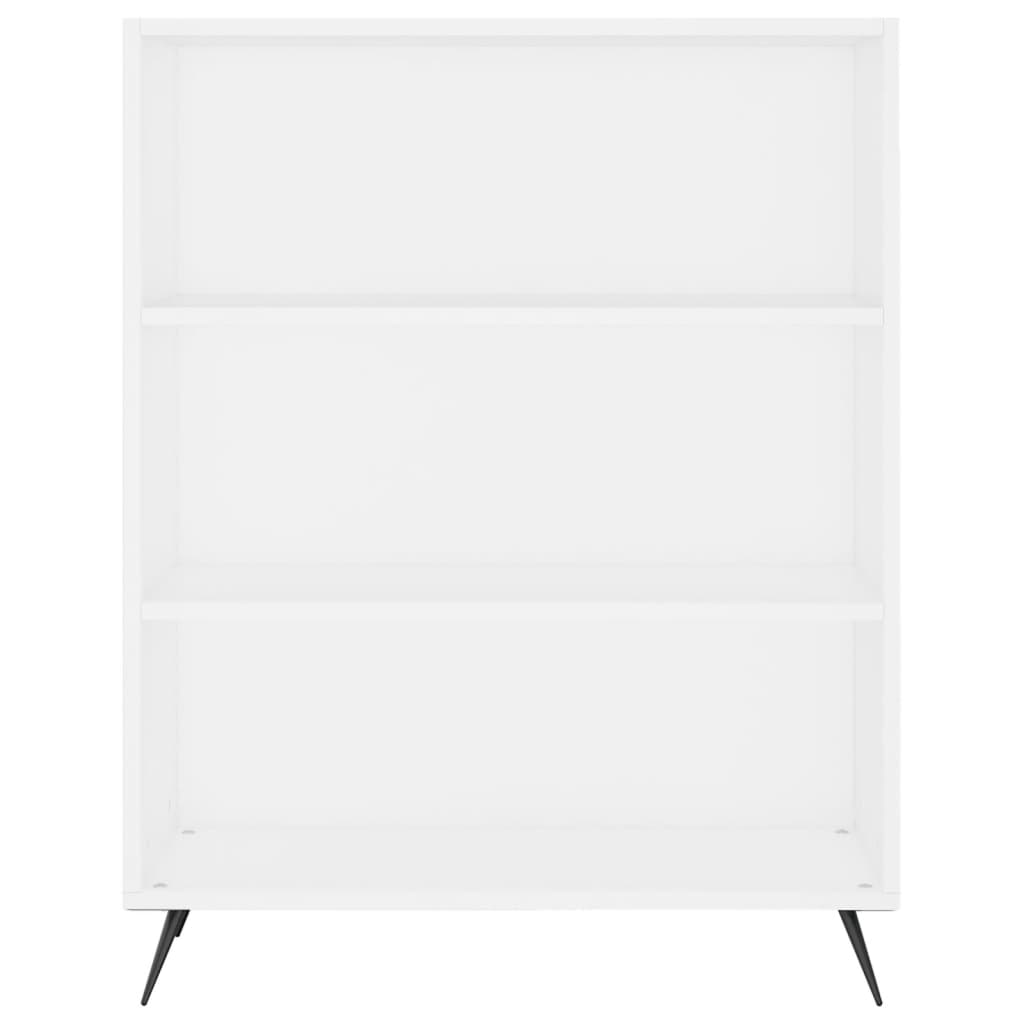 vidaXL Witrynka, biała, 69,5x34x180 cm, materiał drewnopochodny