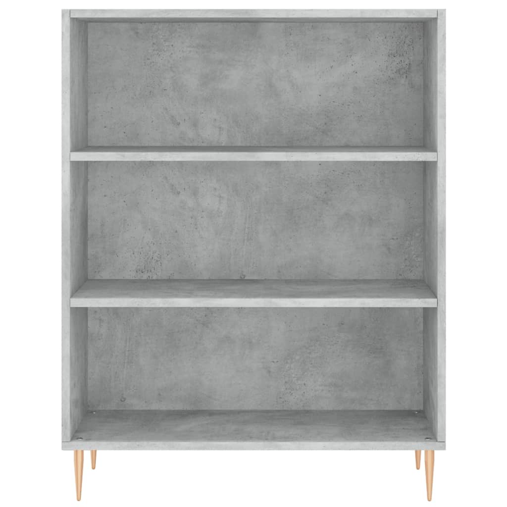 vidaXL Witrynka, szarość betonu 69,5x34x180 cm materiał drewnopochodny