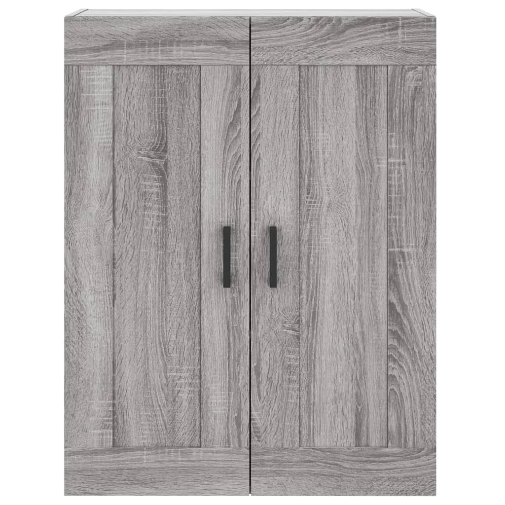 vidaXL Witrynka szary dąb sonoma 69,5x34x180cm materiał drewnopochodny