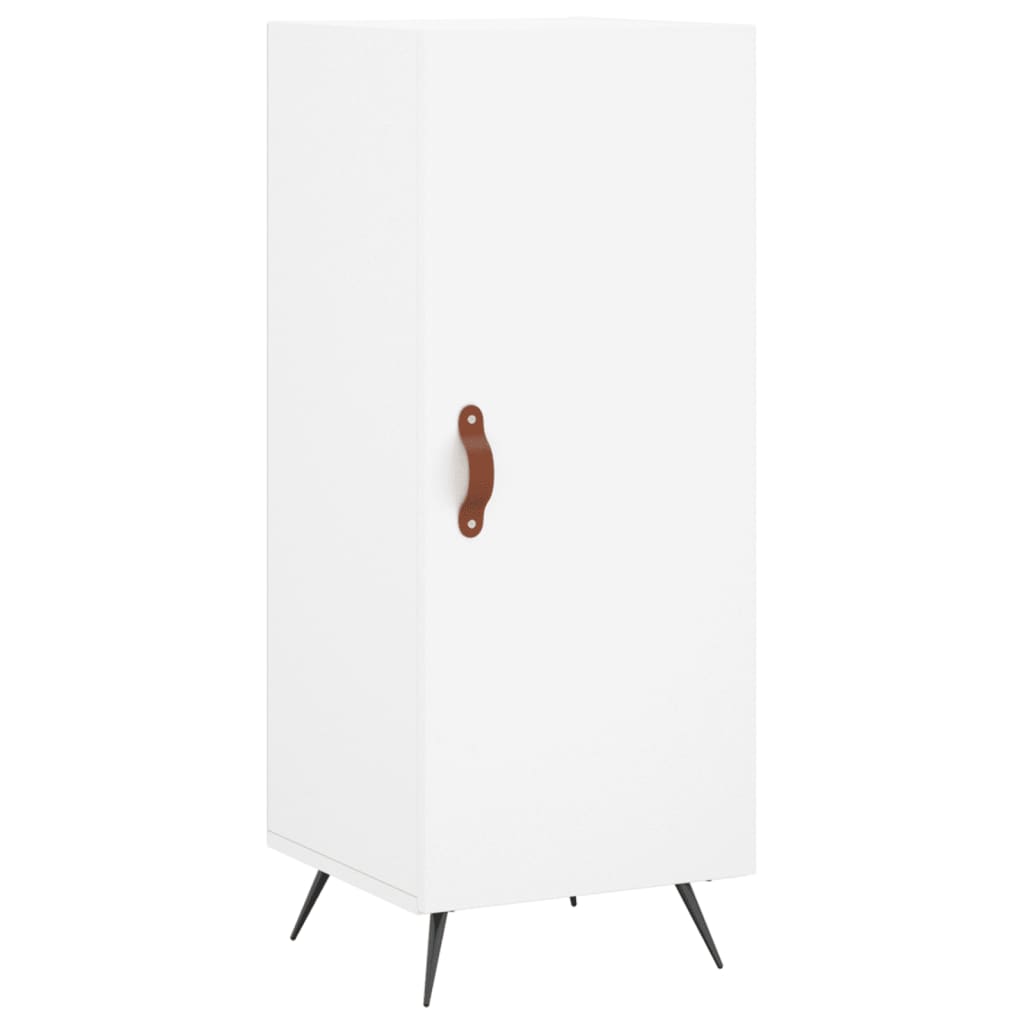 vidaXL Wysoka szafka, biała, 34,5x34x180 cm, materiał drewnopochodny
