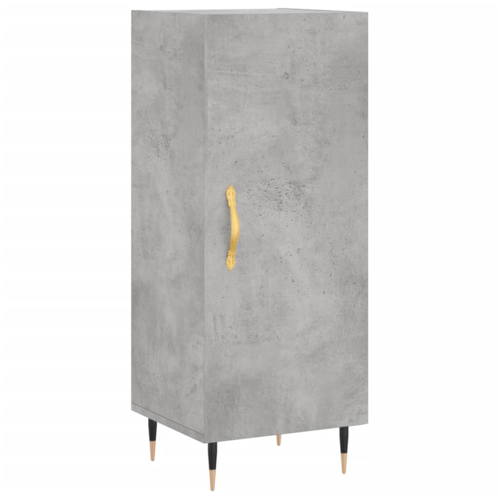 vidaXL Wysoka szafka, szarość betonu, 34,5x34x180 cm