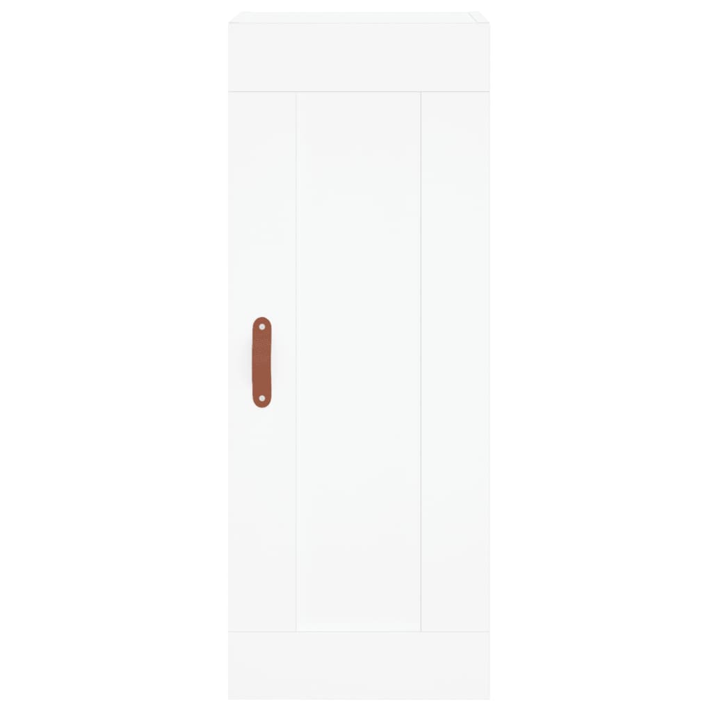 vidaXL Wysoka szafka, biała, 34,5x34x180 cm, materiał drewnopochodny