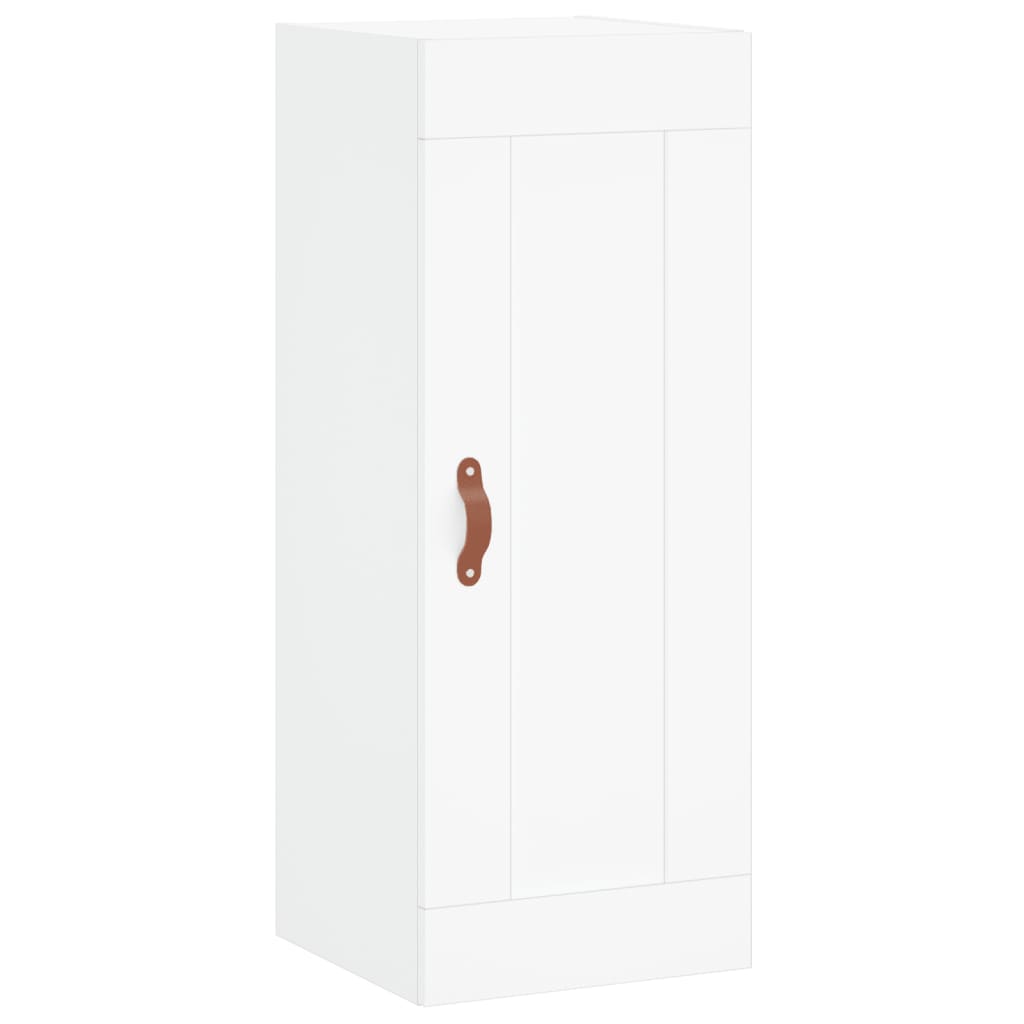 vidaXL Wysoka szafka, biała, 34,5x34x180 cm, materiał drewnopochodny