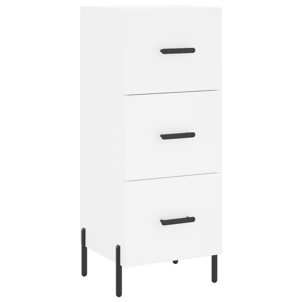 vidaXL Wysoka szafka, biała, 34,5x34x180 cm, materiał drewnopochodny
