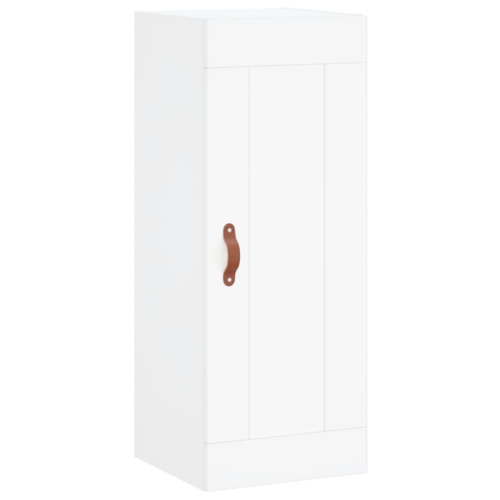 vidaXL Wysoka szafka, biała, 34,5x34x180 cm, materiał drewnopochodny