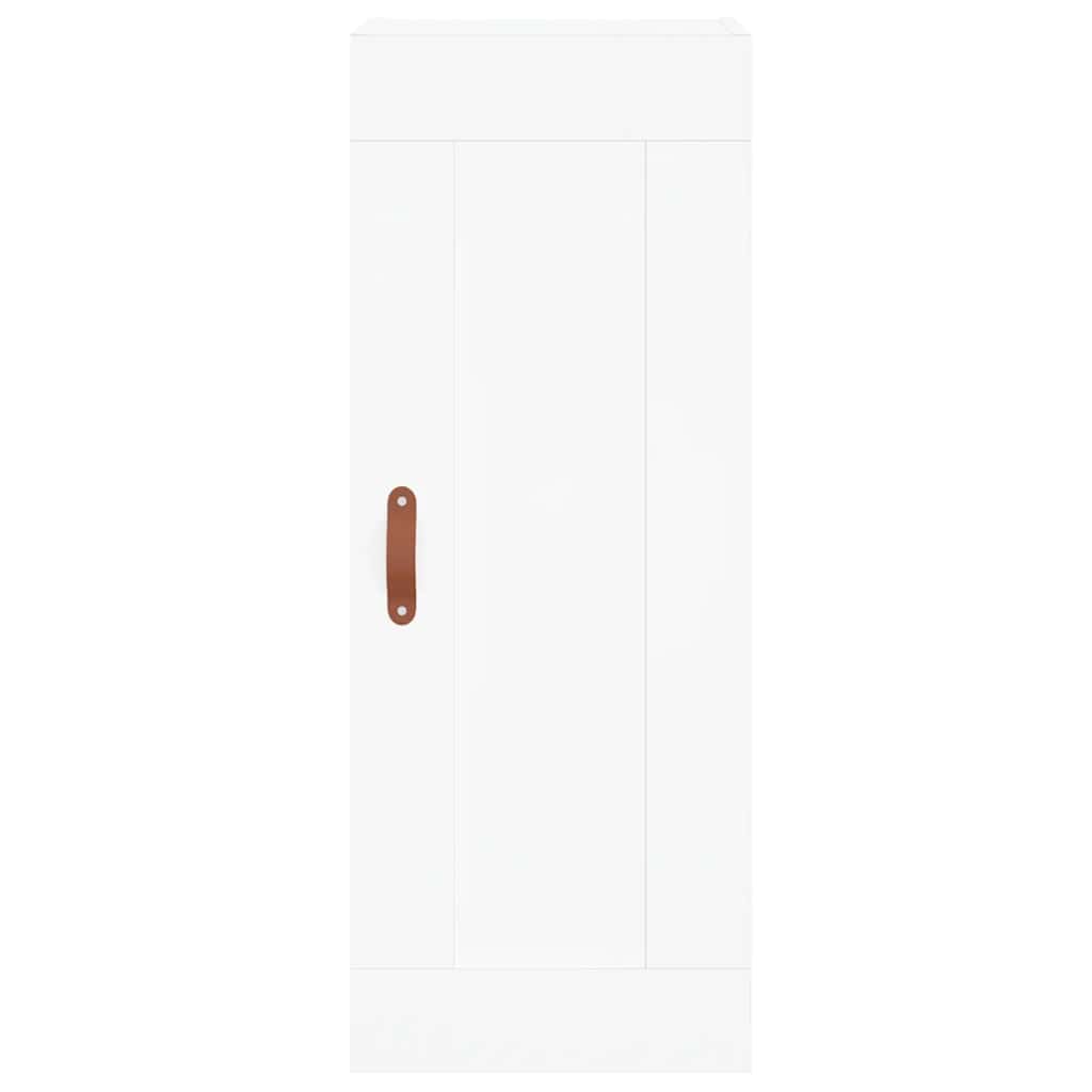 vidaXL Wysoka szafka, biała, 34,5x34x180 cm, materiał drewnopochodny