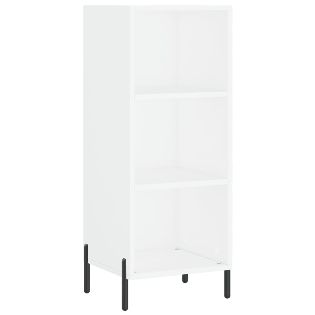 vidaXL Wysoka szafka, biała, 34,5x34x180 cm, materiał drewnopochodny