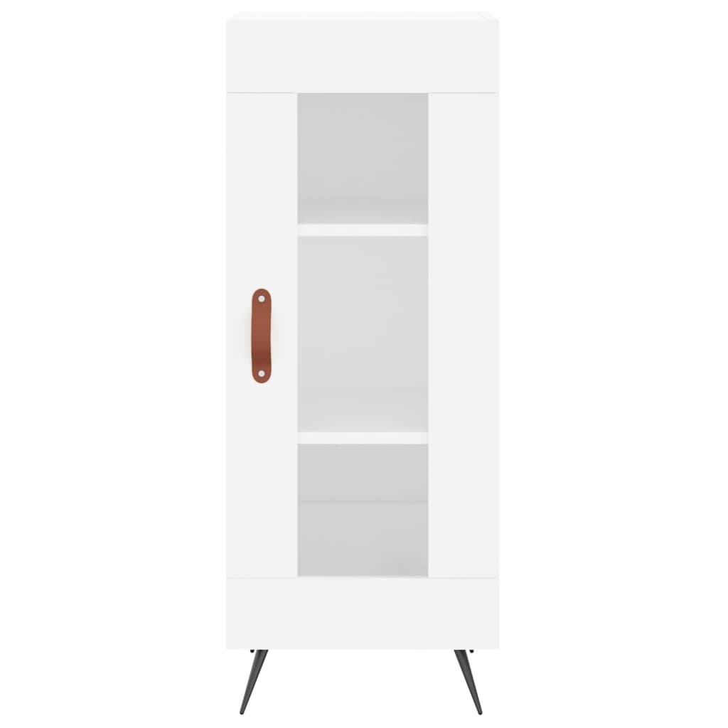 vidaXL Wysoka szafka, biała, 34,5x34x180 cm, materiał drewnopochodny