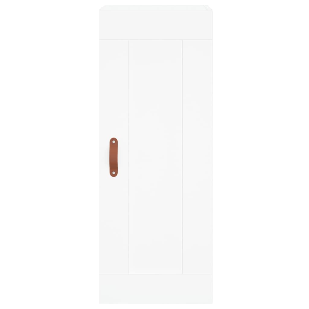 vidaXL Wysoka szafka, biała, 34,5x34x180 cm, materiał drewnopochodny