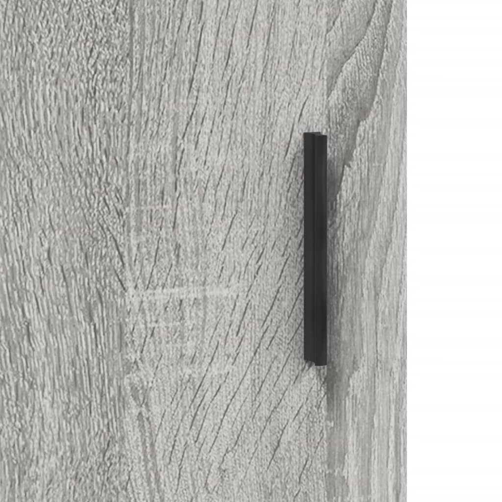 vidaXL Witrynka szary dąb sonoma 69,5x34x180cm materiał drewnopochodny