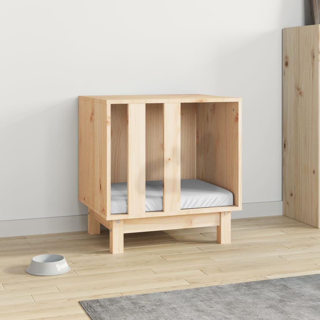 vidaXL Domek dla psa, 50x40x52 cm, lite drewno sosnowe
