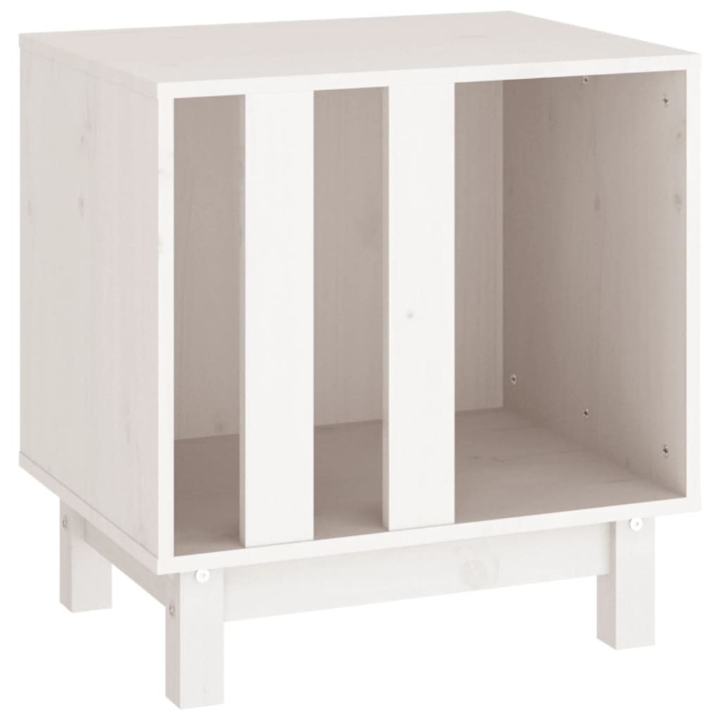 vidaXL Domek dla psa, biały, 50x40x52 cm, lite drewno sosnowe