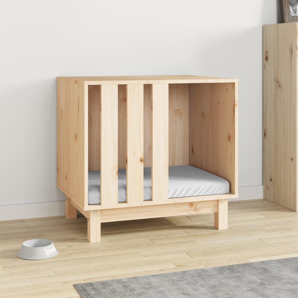 vidaXL Domek dla psa, 60x45x57 cm, lite drewno sosnowe