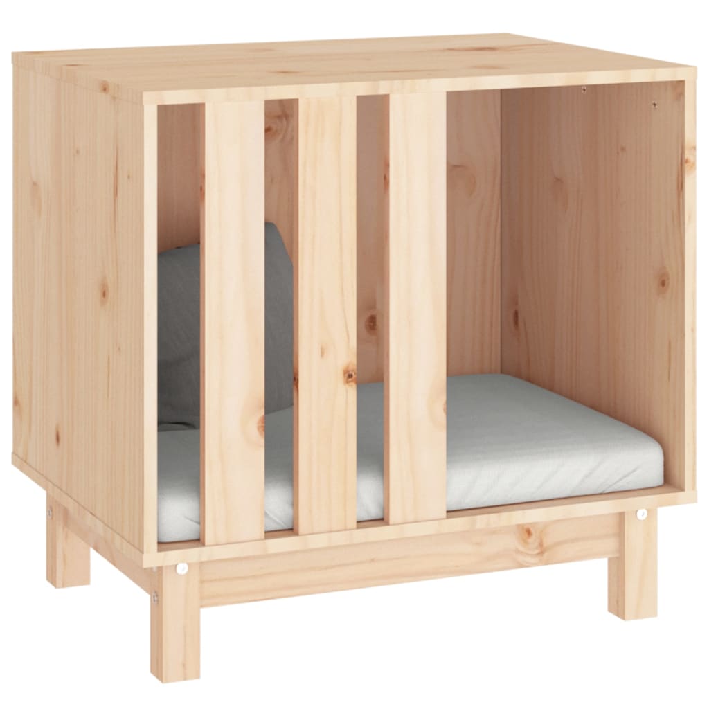 vidaXL Domek dla psa, 60x45x57 cm, lite drewno sosnowe