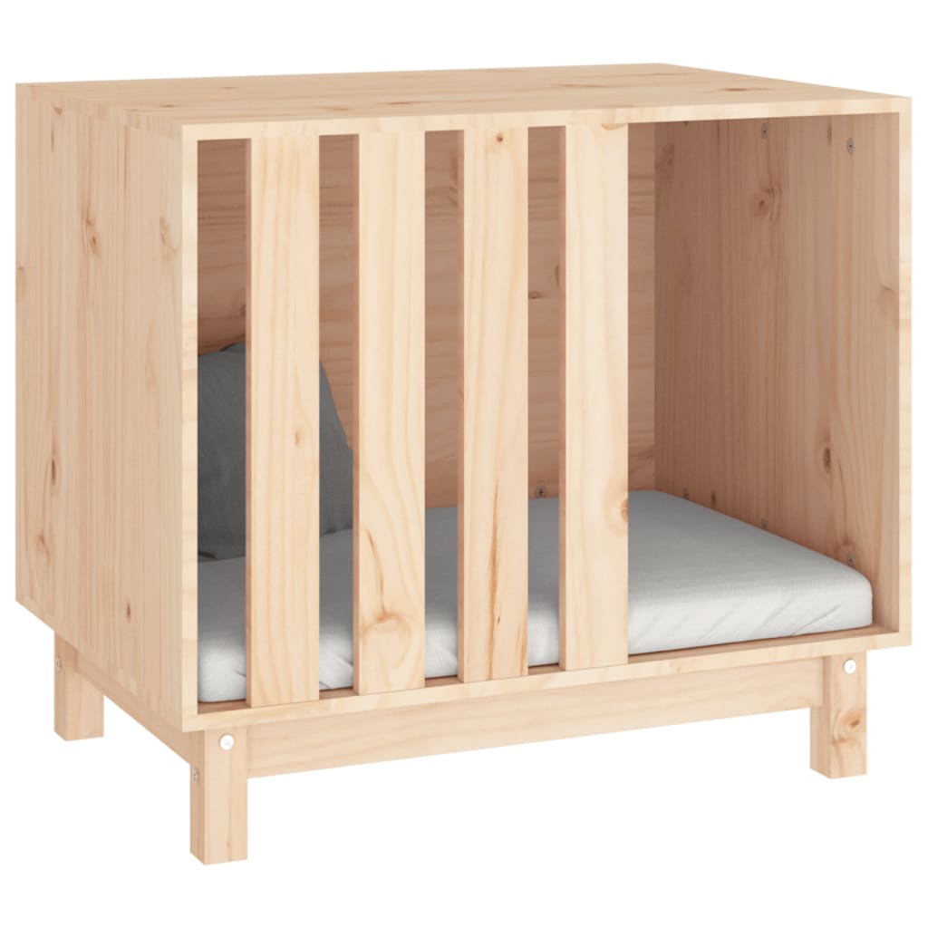 vidaXL Domek dla psa, 70x50x62 cm, lite drewno sosnowe