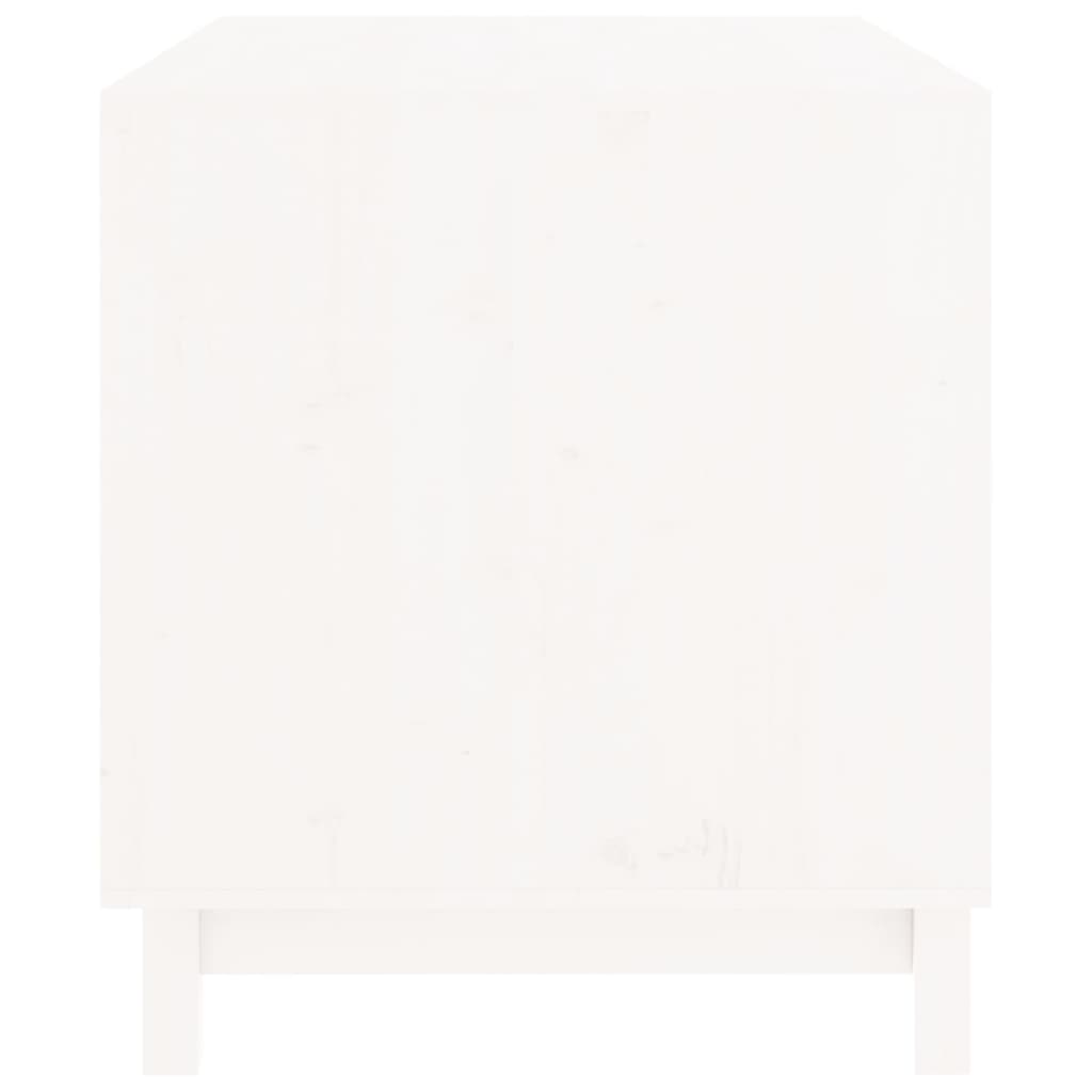 vidaXL Domek dla psa, biały, 90x60x67 cm, lite drewno sosnowe