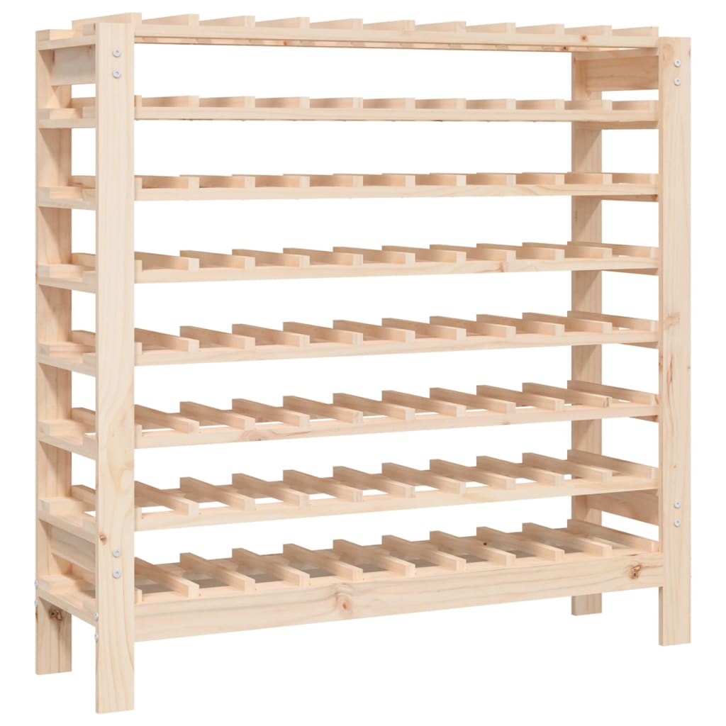 vidaXL Stojak na wino, 109,5x30x107,5 cm, lite drewno sosnowe