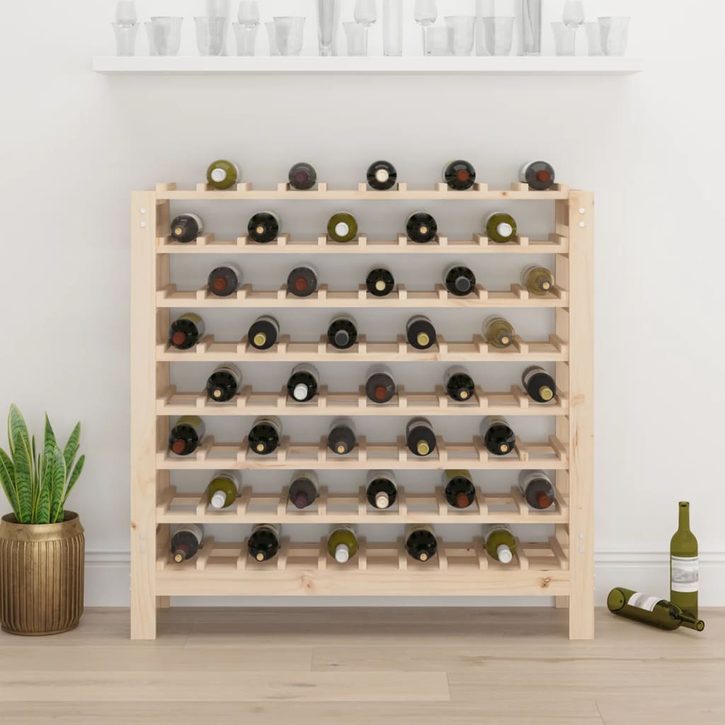 vidaXL Stojak na wino, 109,5x30x107,5 cm, lite drewno sosnowe