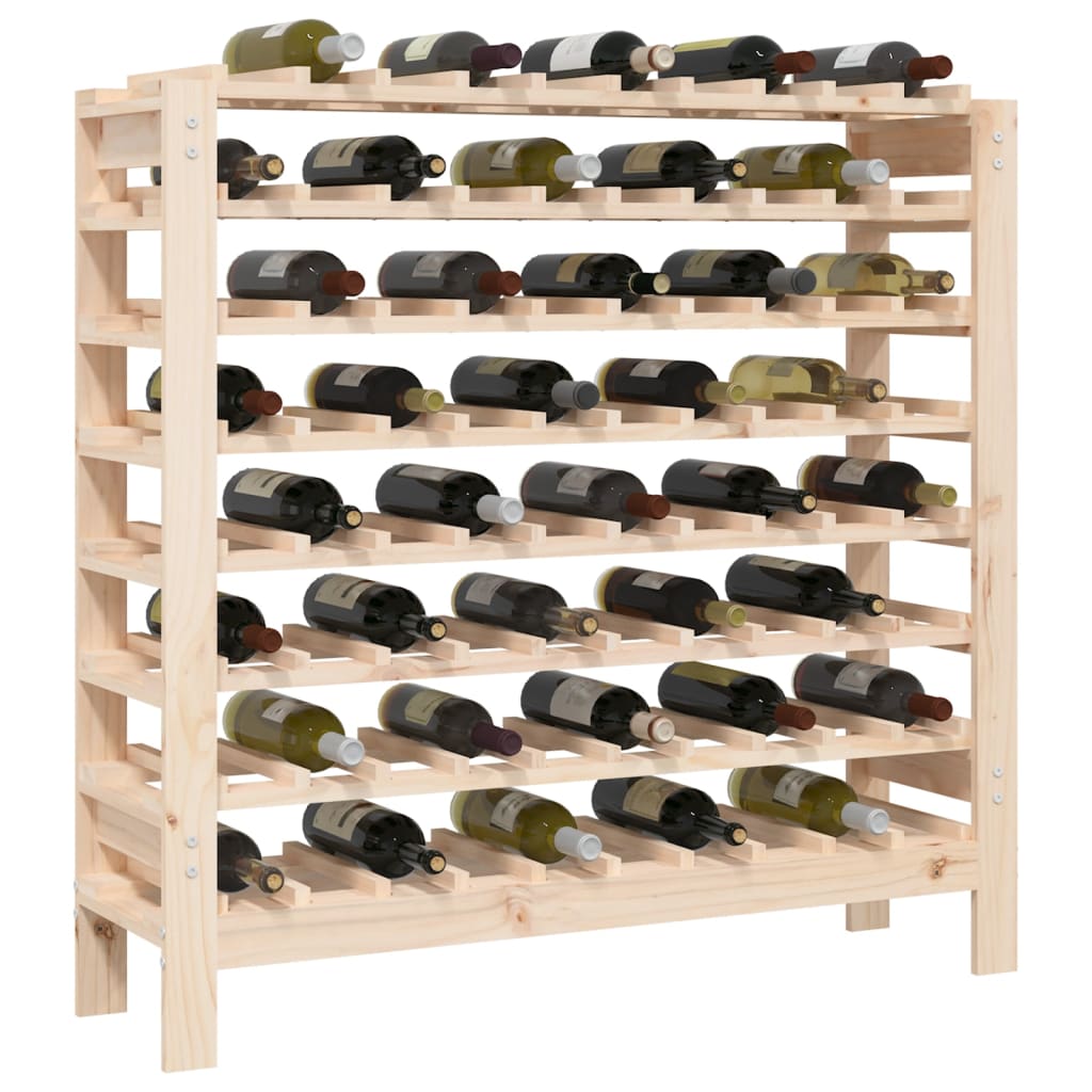 vidaXL Stojak na wino, 109,5x30x107,5 cm, lite drewno sosnowe