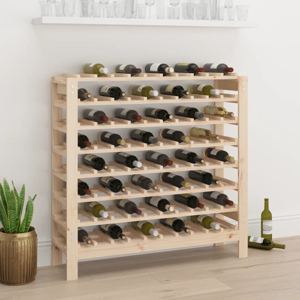 vidaXL Stojak na wino, 109,5x30x107,5 cm, lite drewno sosnowe