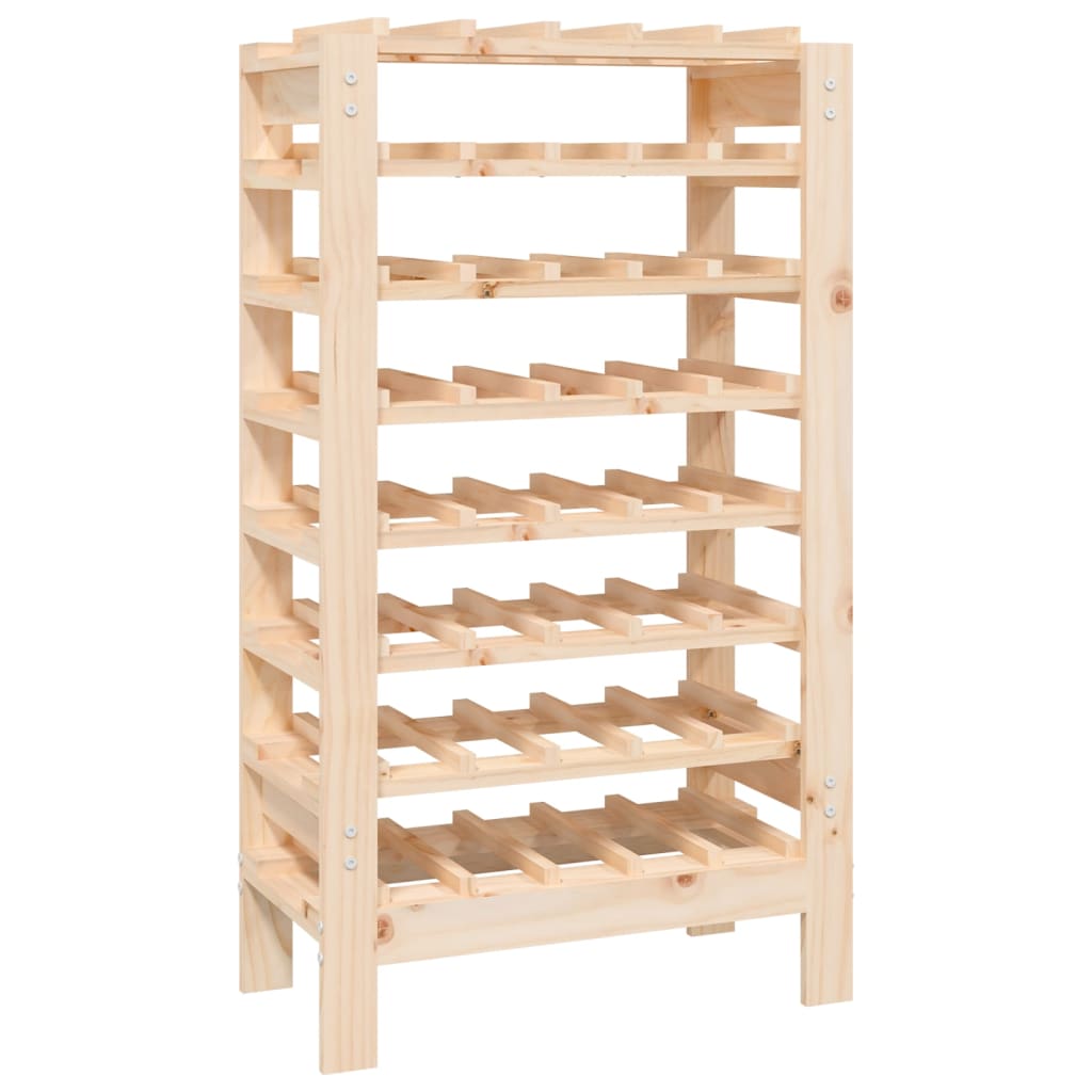 vidaXL Stojak na wino, 61,5x30x107,5 cm, lite drewno sosnowe