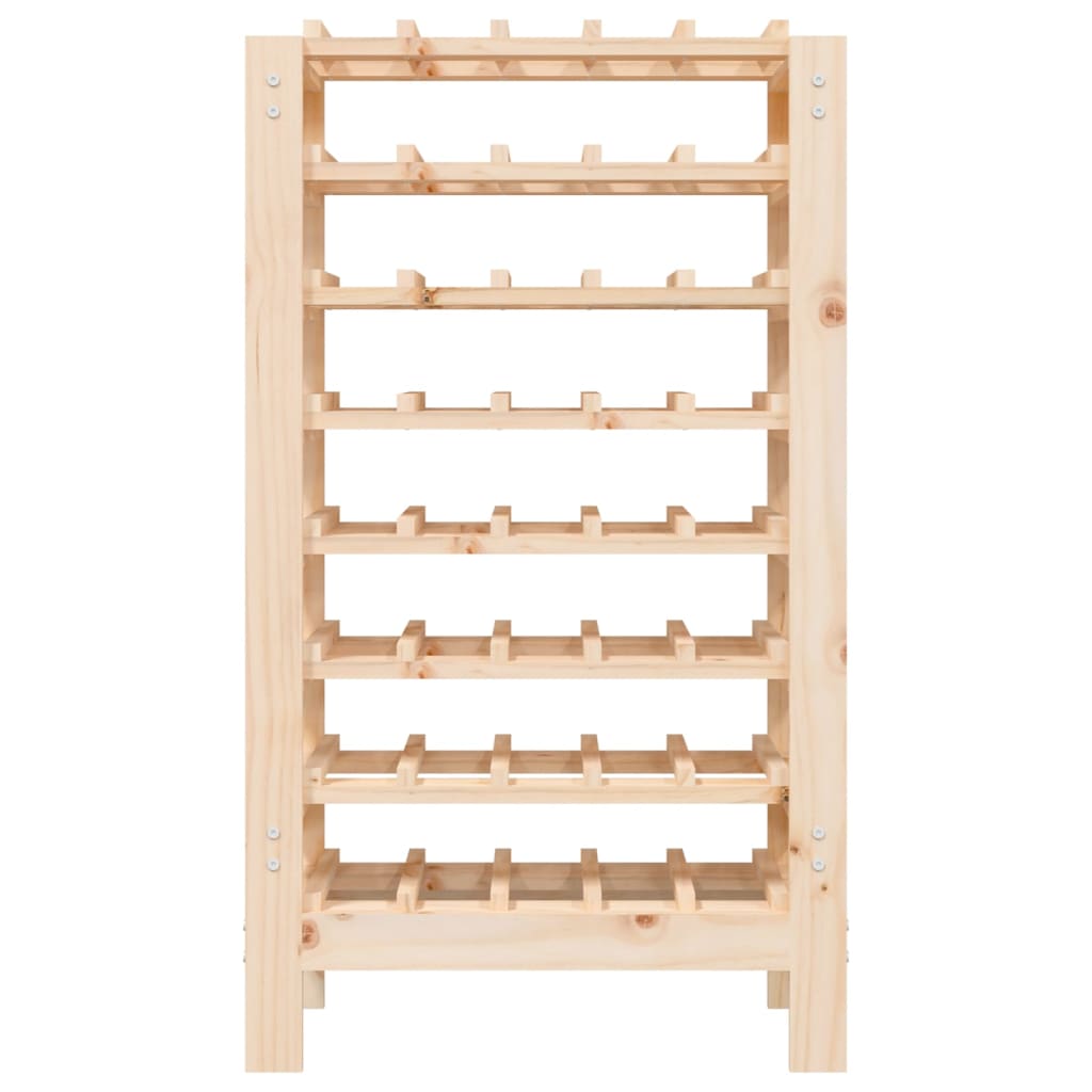 vidaXL Stojak na wino, 61,5x30x107,5 cm, lite drewno sosnowe
