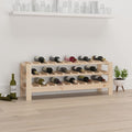 vidaXL Stojak na wino, 109,5x30x42 cm, lite drewno sosnowe