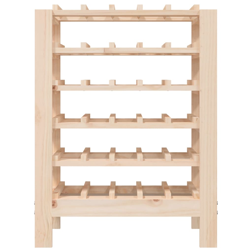 vidaXL Stojak na wino, 61,5x30x82 cm, lite drewno sosnowe