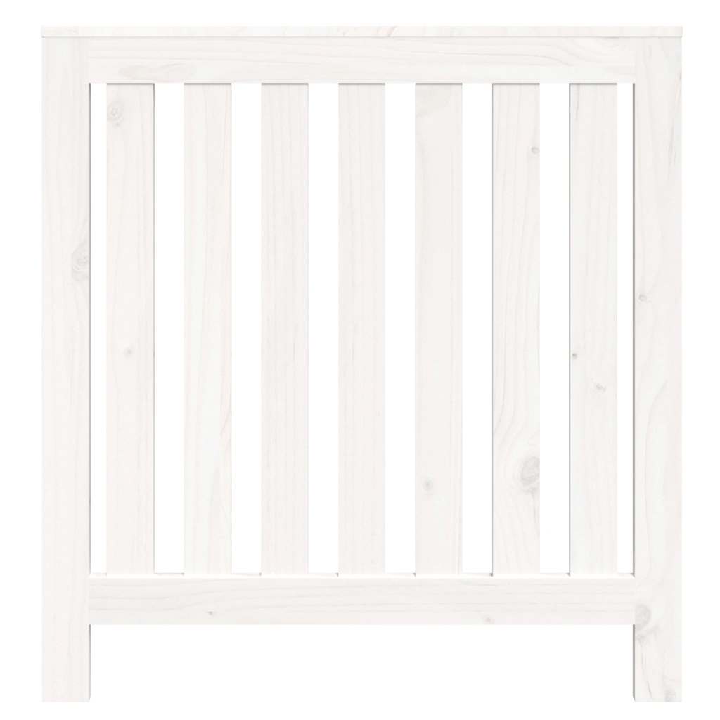 vidaXL Osłona grzejnika, biała, 79,5x19x84 cm, lite drewno sosnowe