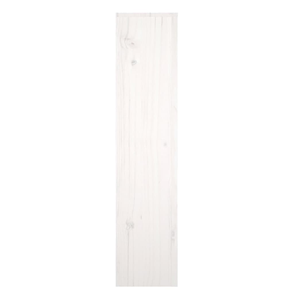 vidaXL Osłona grzejnika, biała, 153x19x84 cm, lite drewno sosnowe