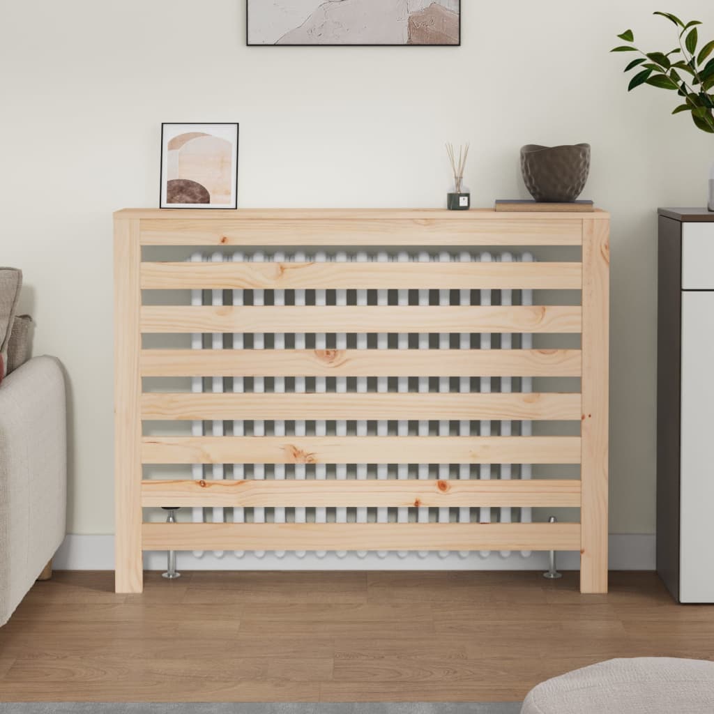 vidaXL Osłona grzejnika, 108,5x19x84 cm, lite drewno sosnowe